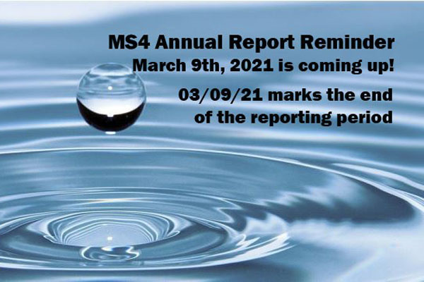 MS4 Annual Report Reminder