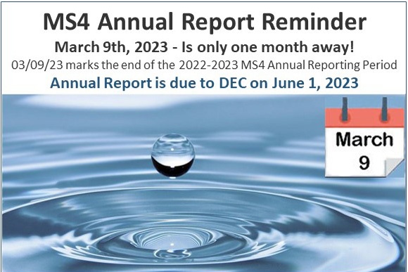 MS4 Annual Report Reminder