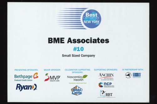 BME Associates Named Among Top Companies to Work for in New York